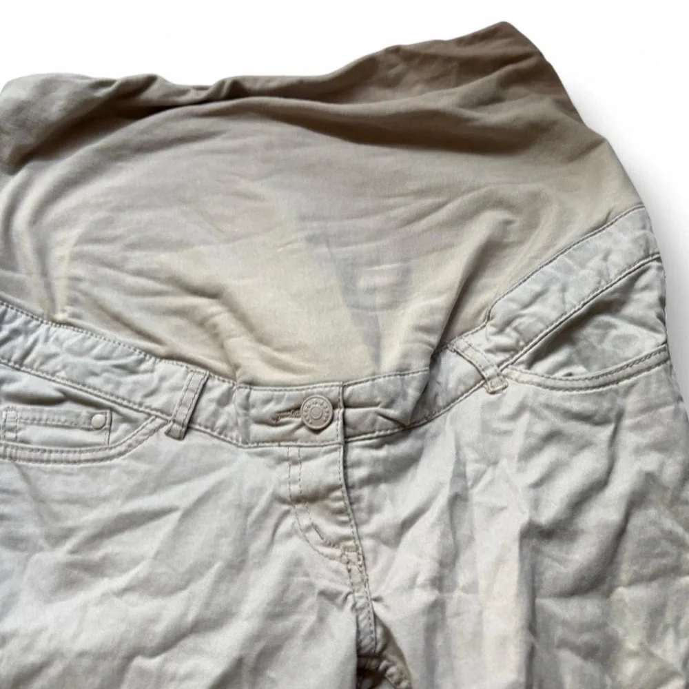 H&M Beige Maternity pants size 8 - Picture 3 of 5